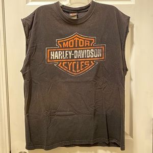 Vintage Harley Davidson muscle tank
